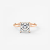 Princess Cathedral Lab Grown Diamond Engagement Ring
