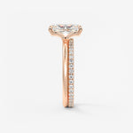 Radiant Hidden Halo Lab Grown Diamond Engagement Ring