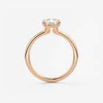 Radiant Hidden Halo Lab Grown Diamond Engagement Ring