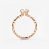 Radiant Hidden Halo Lab Grown Diamond Engagement Ring