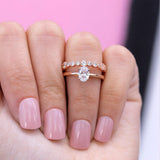1.33 CT Oval Solitaire Lab Grown Diamond Engagement Ring