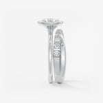 Round Bezel Lab Grown Diamond Engagement Ring