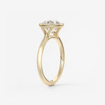 Round Bezel Lab Grown Diamond Engagement Ring
