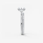 Round Three Stone Lab Grown Diamond Engagement Ring