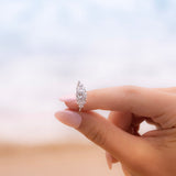 2 CT Round Cluster Lab Grown Diamond Engagement Ring