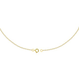 0.2 TCW Round Cut V Shaped Moissanite Necklace