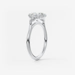 Oval Three Stone Lab Grown Diamond Engagement Ring