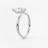 Pear Solitaire Lab Grown Diamond Engagement Ring