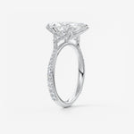Marquise Cluster Lab Grown Diamond Engagement Ring