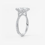 Marquise Cluster Lab Grown Diamond Engagement Ring