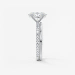 Oval Pave Lab Grown Diamond Engagement Ring