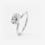 Oval Solitaire Lab Grown Diamond Engagement Ring