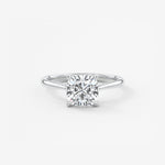 Cushion Cathedral Lab Grown Diamond Engagement Ring