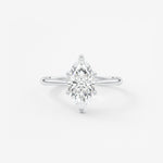Marquise Cathedral Lab Grown Diamond Engagement Ring