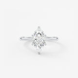 Marquise Cathedral Lab Grown Diamond Engagement Ring