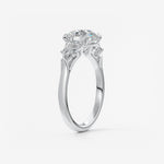 Round Cluster Lab Grown Diamond Engagement Ring