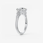 Princess Cluster Lab Grown Diamond Engagement Ring