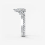 Pear Cluster Lab Grown Diamond Engagement Ring