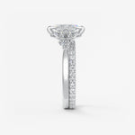 Princess Cluster Lab Grown Diamond Engagement Ring