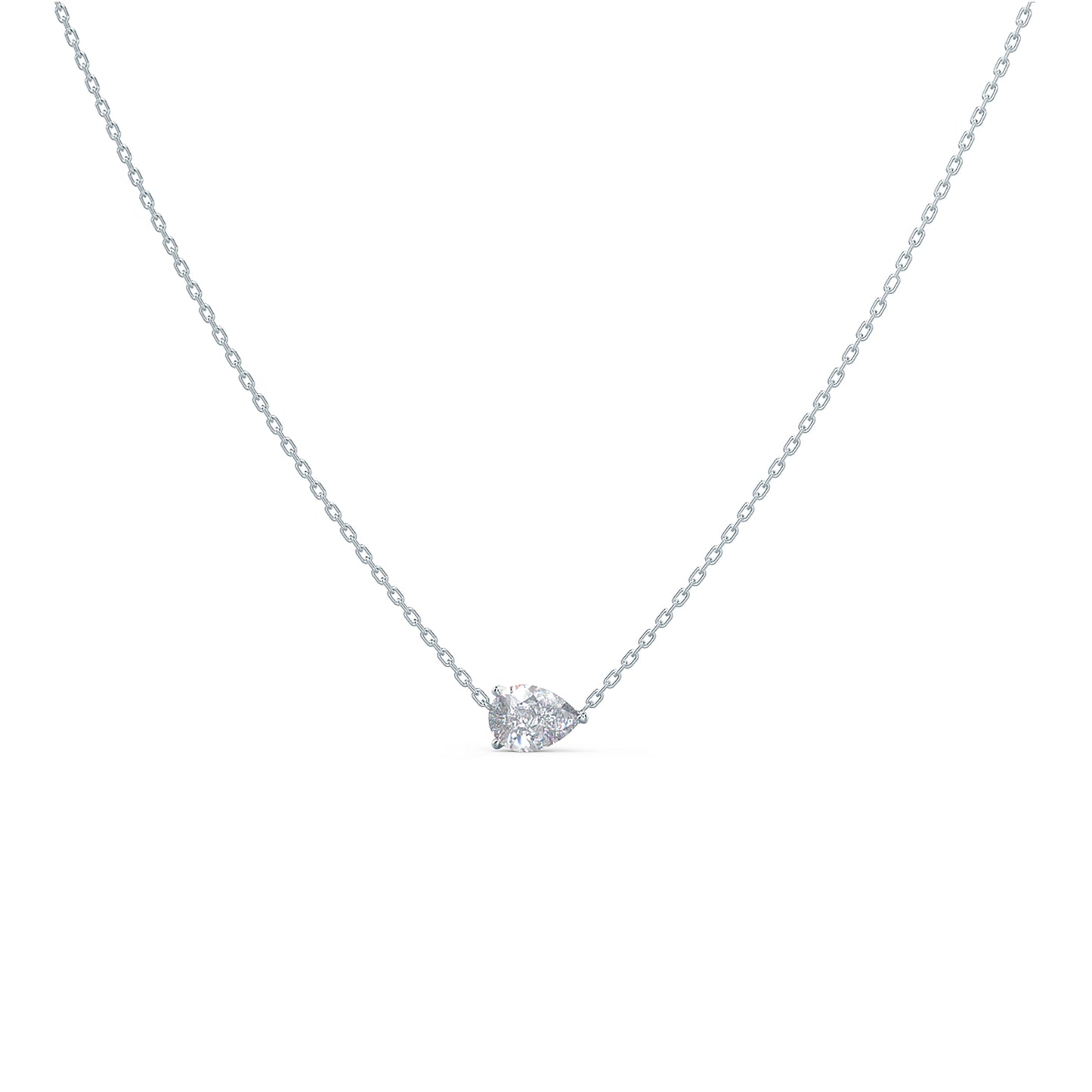 
                  
                    0.5 CT Floating Pear Cut Moissanite Necklace With Solitaire Style
                  
                