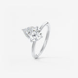 Pear Solitaire Lab Grown Diamond Engagement Ring