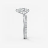 Pear Solitaire Lab Grown Diamond Engagement Ring
