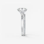 Oval Cluster Lab Grown Diamond Engagement Ring