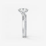 Oval Cluster Lab Grown Diamond Engagement Ring