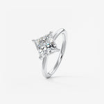 Princess East West Lab Grown Diamond Engagement Ring