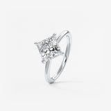Princess East West Lab Grown Diamond Engagement Ring