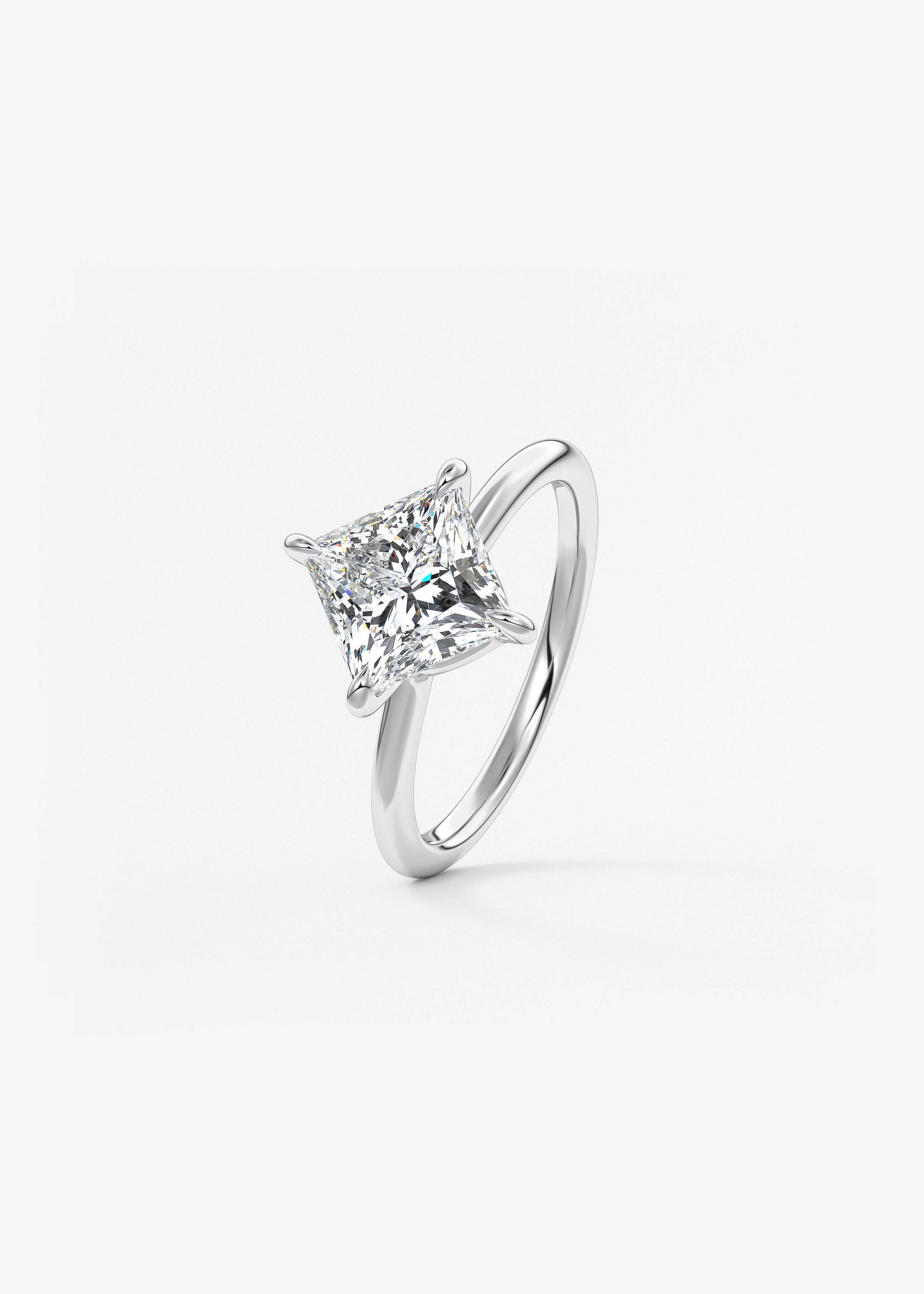 Princess East West Lab Grown Diamond Engagement Ring