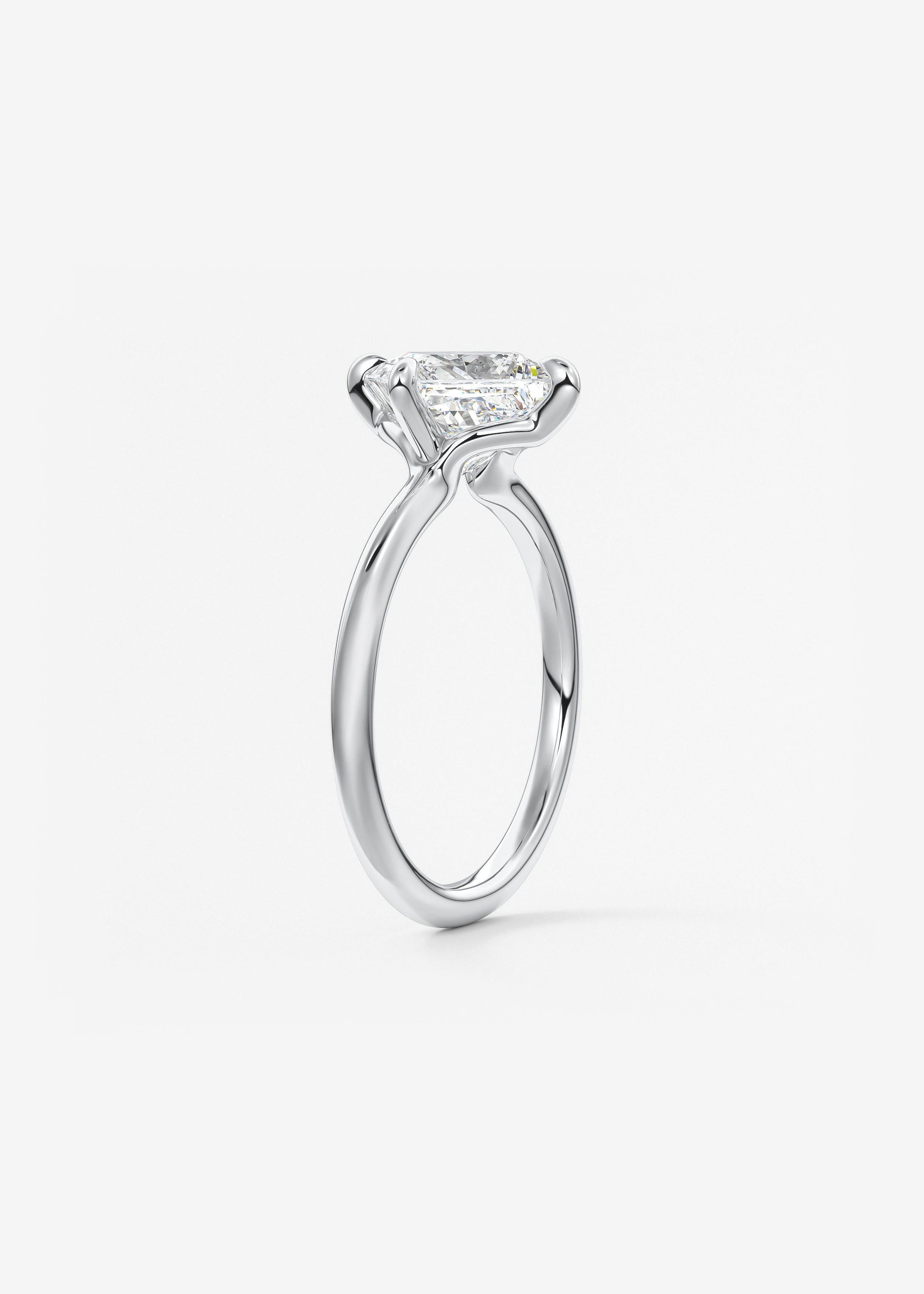 Princess East West Lab Grown Diamond Engagement Ring