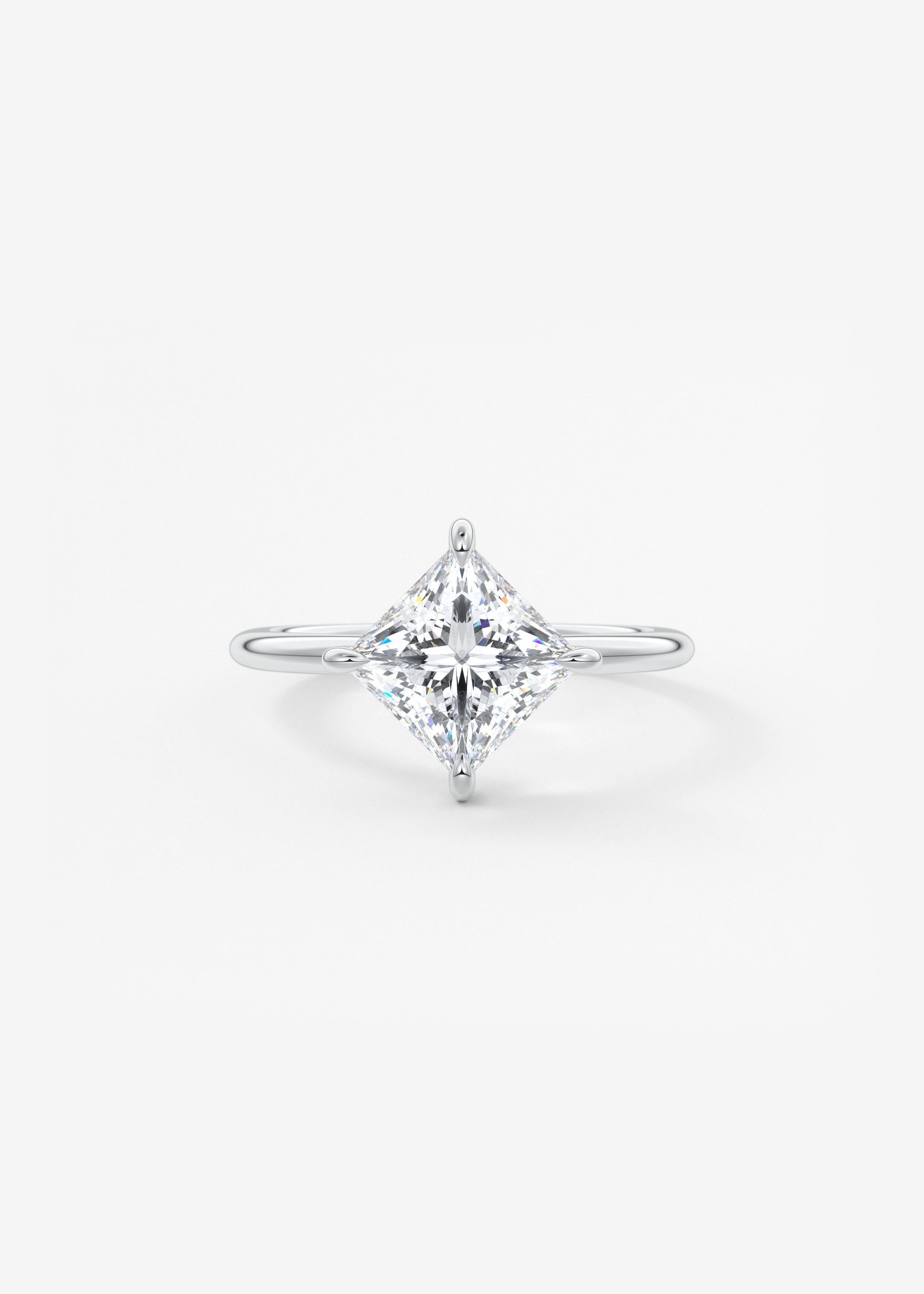 Princess East West Lab Grown Diamond Engagement Ring
