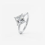 Princess East West Lab Grown Diamond Engagement Ring