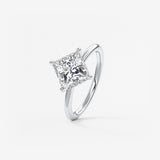 Princess East West Lab Grown Diamond Engagement Ring