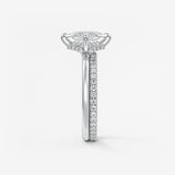Princess East West Lab Grown Diamond Engagement Ring