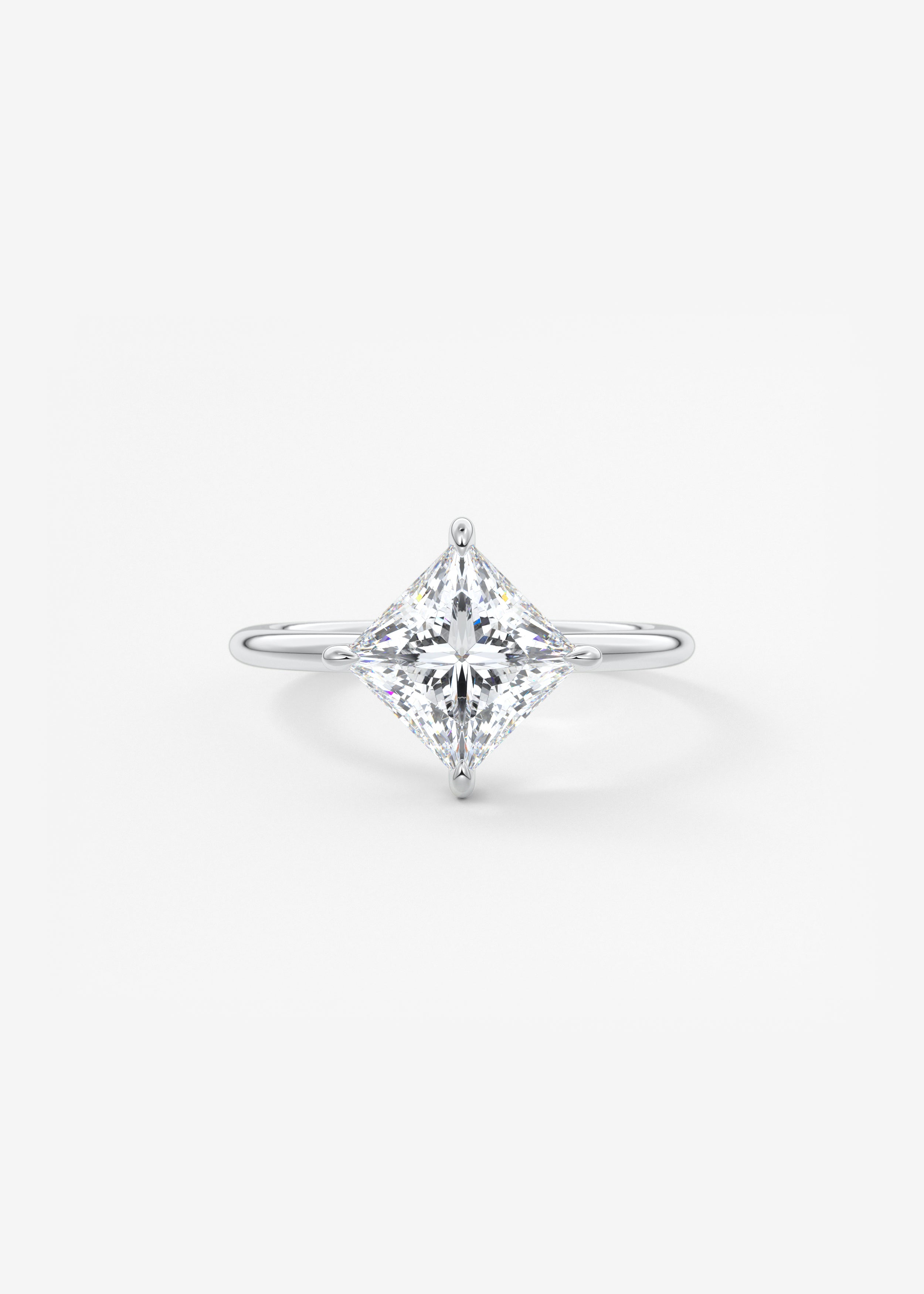 Princess East West Lab Grown Diamond Engagement Ring