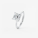 Princess Cathedral Lab Grown Diamond Engagement Ring