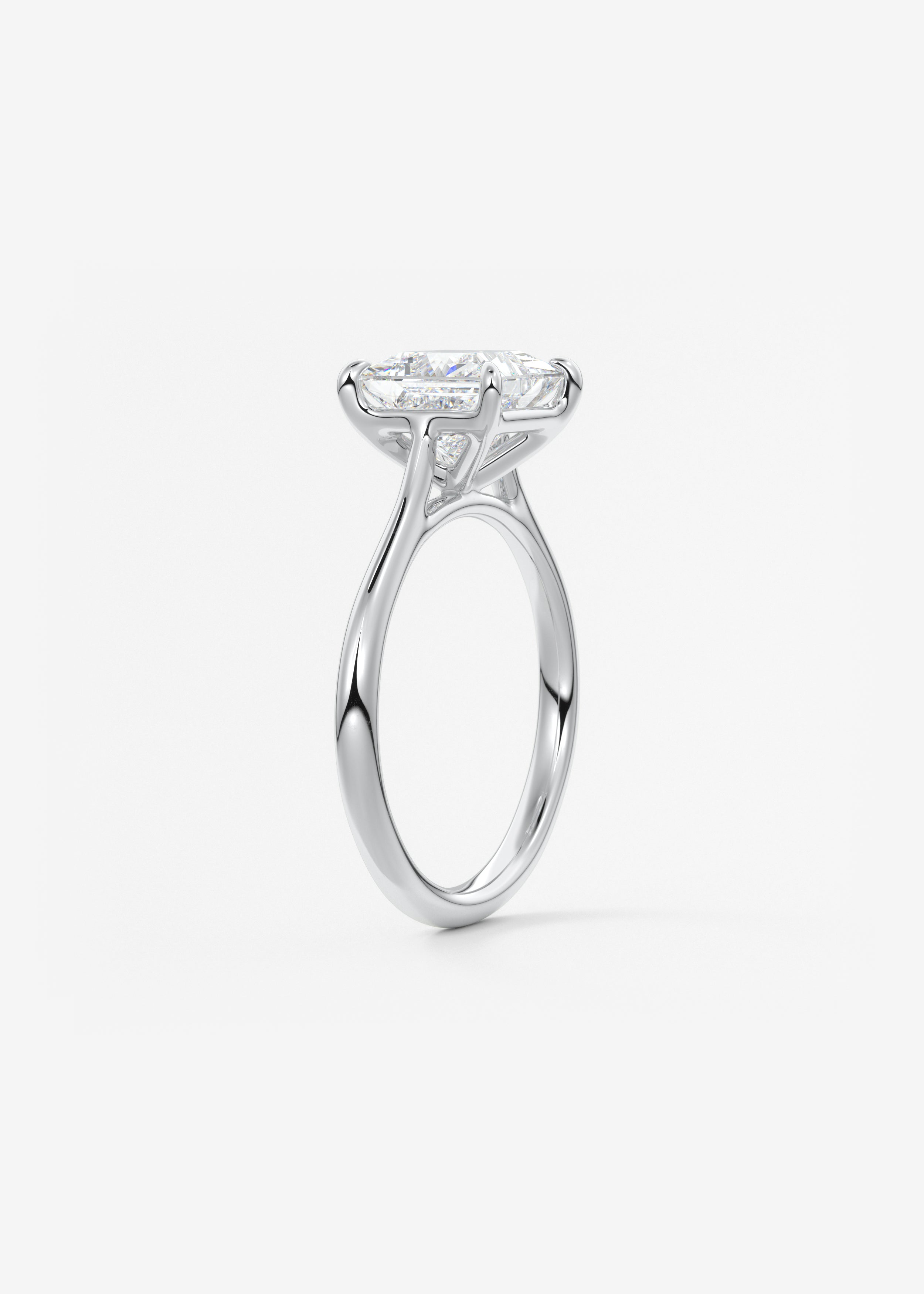 Princess Cathedral Lab Grown Diamond Engagement Ring