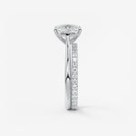 Princess Cathedral Lab Grown Diamond Engagement Ring