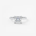 Princess Cathedral Lab Grown Diamond Engagement Ring