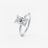Radiant Hidden Halo Lab Grown Diamond Engagement Ring