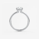 Radiant Hidden Halo Lab Grown Diamond Engagement Ring