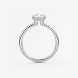 Radiant Hidden Halo Lab Grown Diamond Engagement Ring