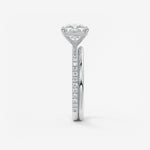 Cushion Pave Lab Grown Diamond Engagement Ring