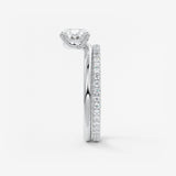 Oval Solitaire Lab Grown Diamond Engagement Ring