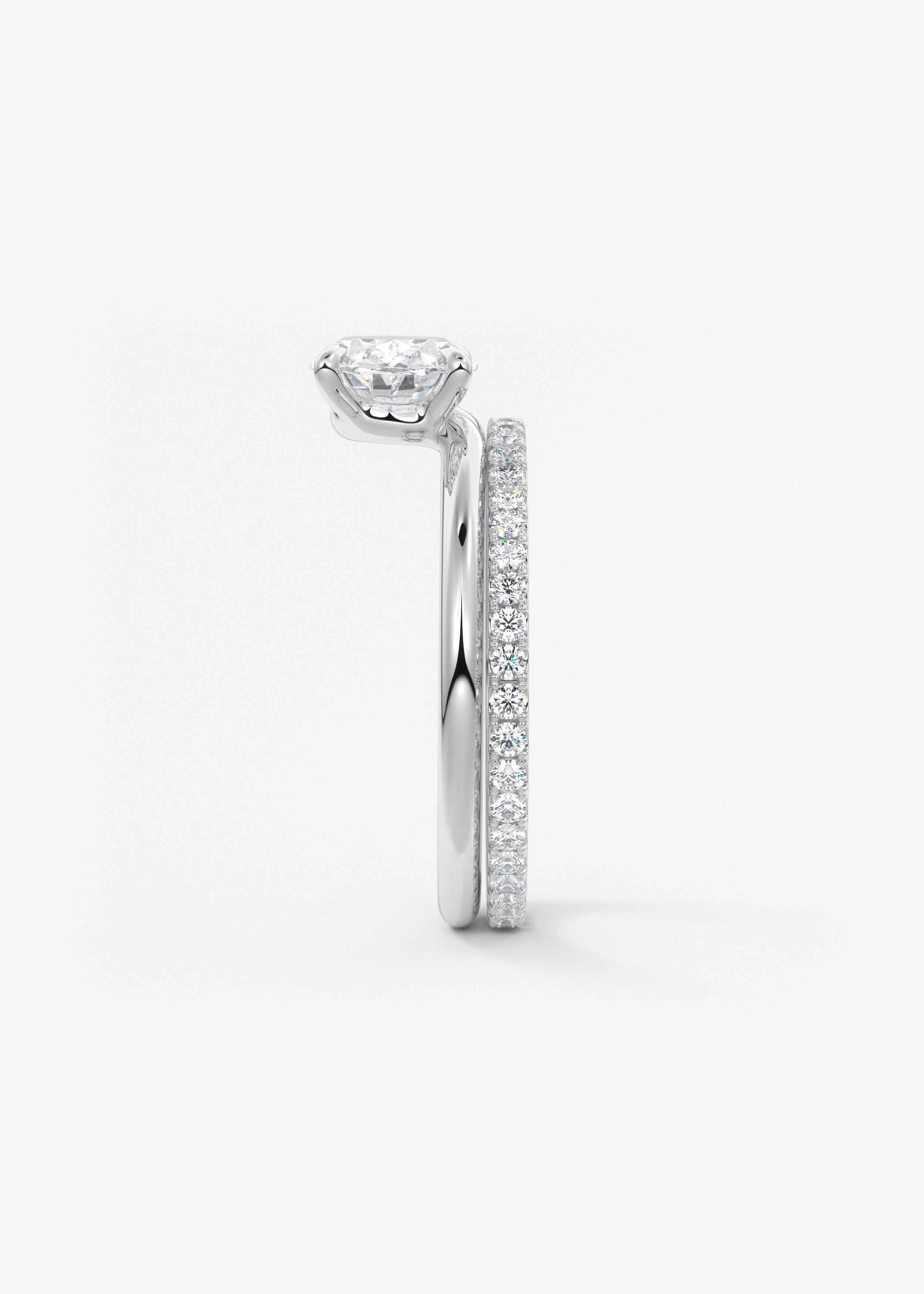 Oval Solitaire Lab Grown Diamond Engagement Ring