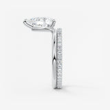 Pear Solitaire Lab Grown Diamond Engagement Ring