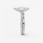 Marquise Cluster Lab Grown Diamond Engagement Ring