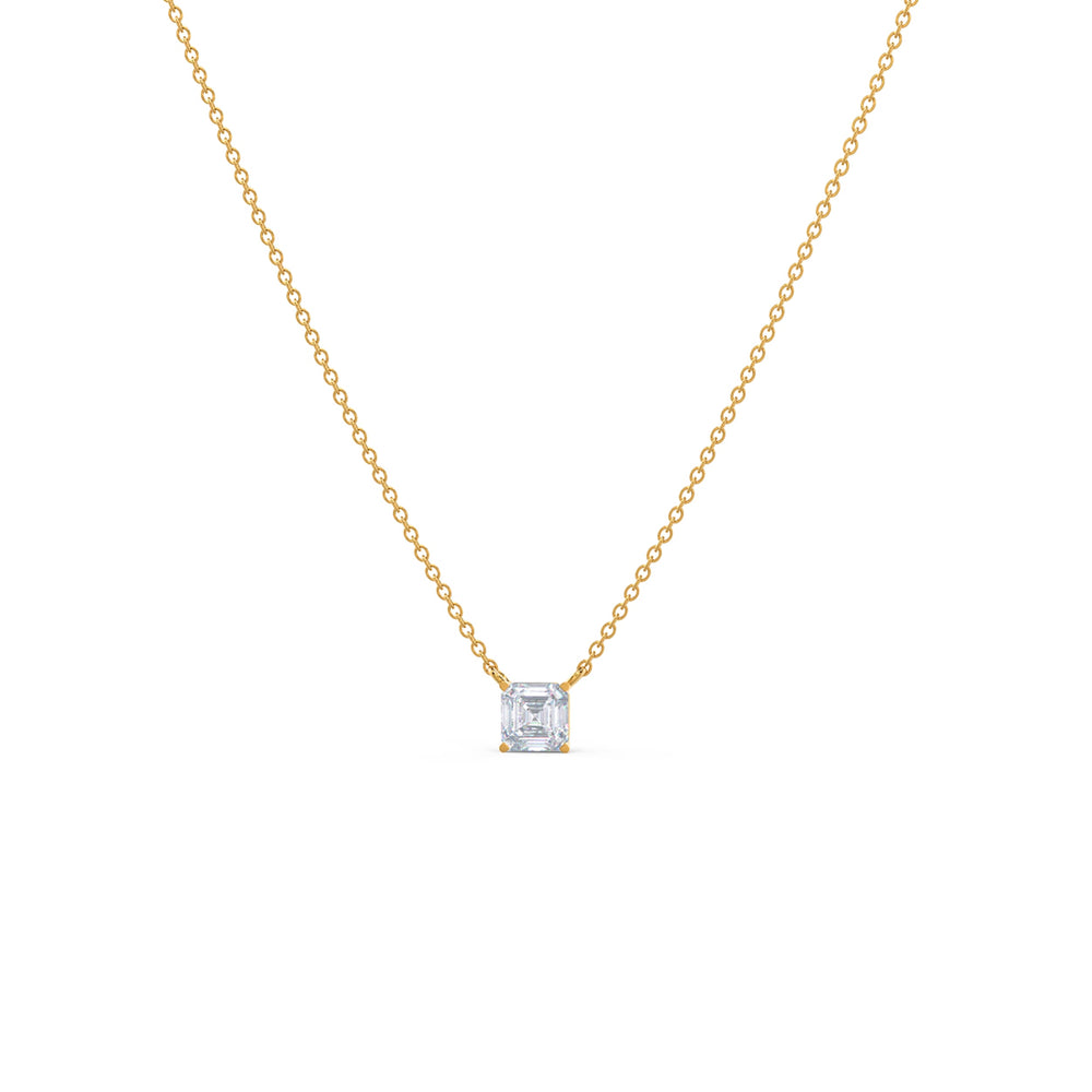 
                  
                    0.50 CT Floating Asscher Cut Moissanite Necklace With Solitaire Style
                  
                